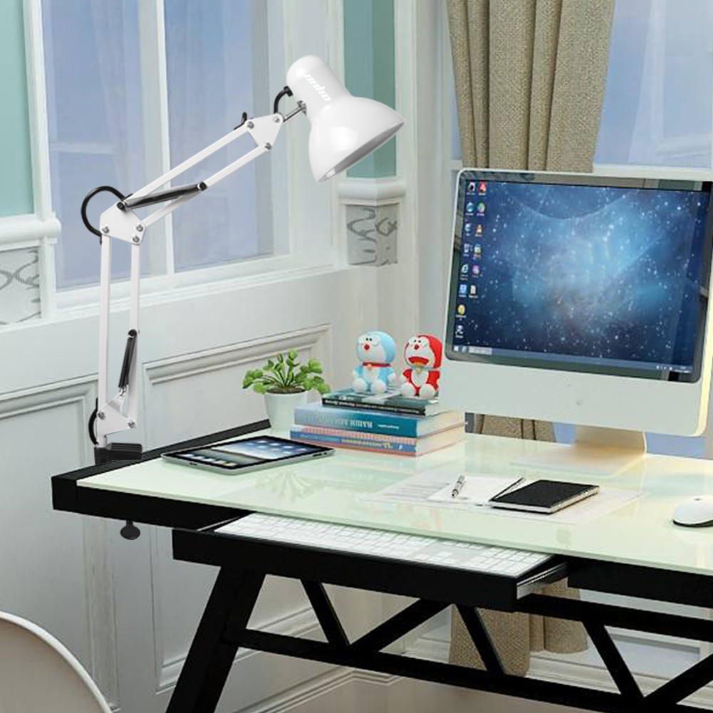 LED Architect Desk Lamp Metal Swing Arm Task Lamp Office Work Light W